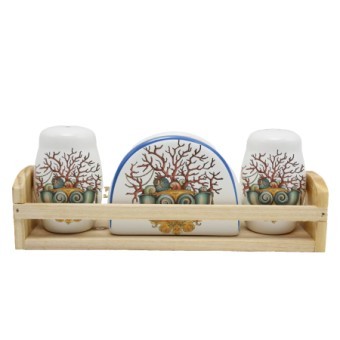 Набор для специй 4 пр Страна чудес доломит LR (30814)