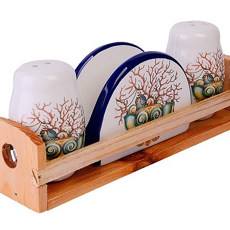 Набор для специй 4 пр Страна чудес доломит LR (30814)