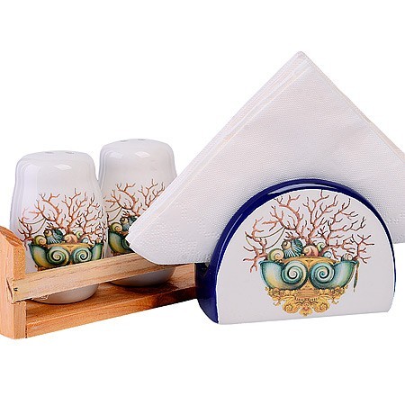 Набор для специй 4 пр Страна чудес доломит LR (30814)