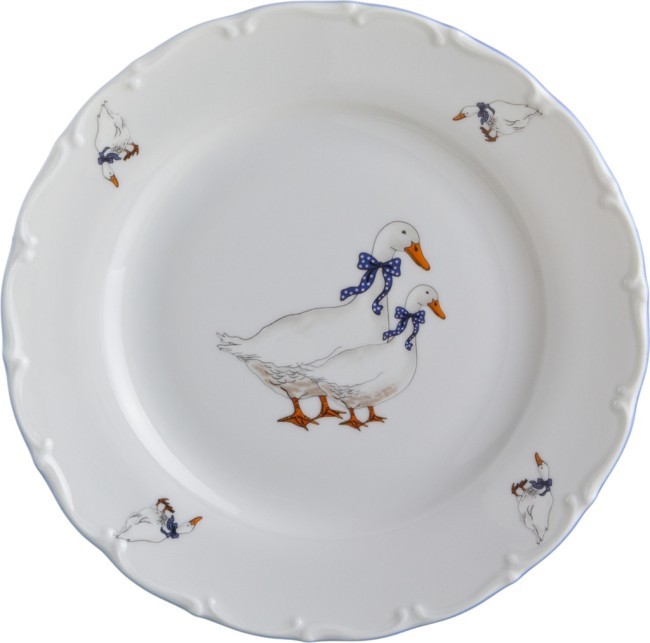 Набор тарелок из 6 шт. "гуси" диаметр=21 см. M.Z. (655-039)