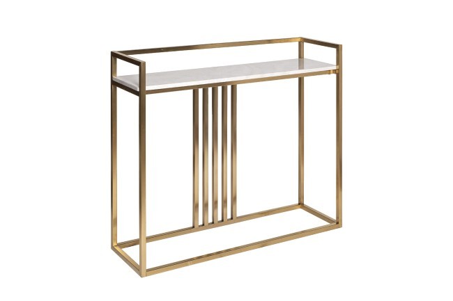 Консоль Misty Nuova иск.мрам/мат.зол 100*30*85см (TT-00008823)