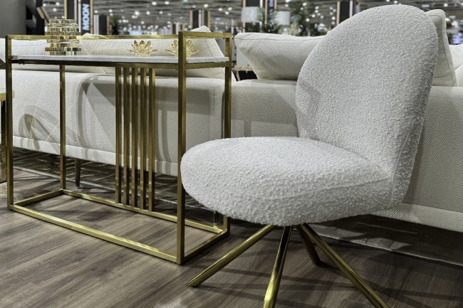 Консоль Misty Nuova иск.мрам/мат.зол 100*30*85см (TT-00008823)