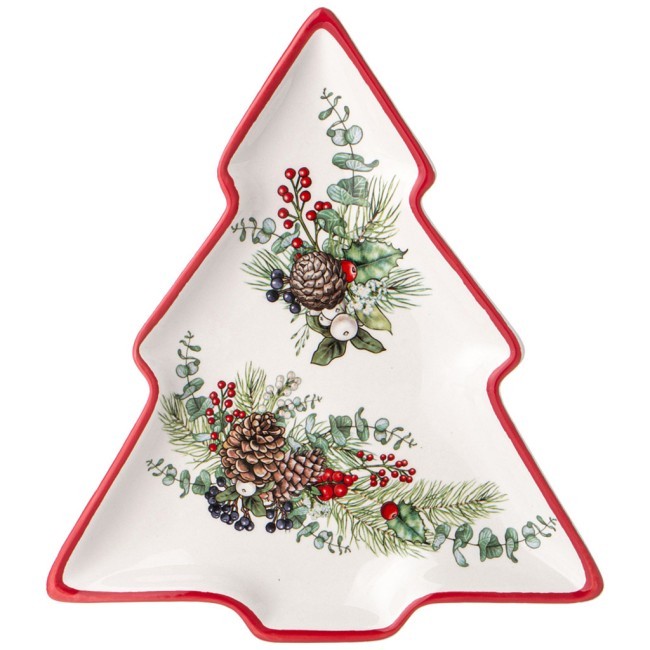 Тарелка в форме елки agness "celebration" 23*20,2*2,2 см Agness (358-2263)
