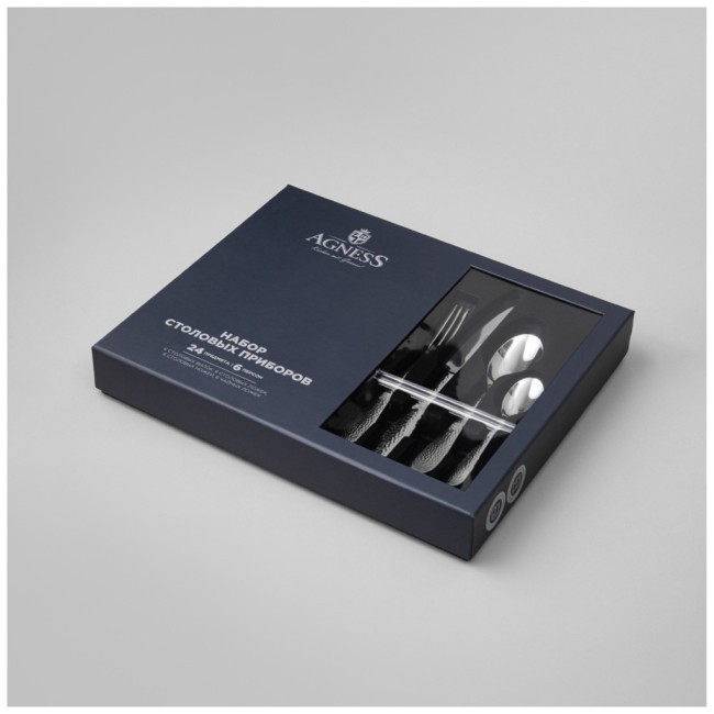 Набор столовых приборов regina agness 24 пр., сталь 18/10 Agness (1000-010) Набор столовых приборов regina agness 24 пр., сталь 18/10 Agness (1000-010)