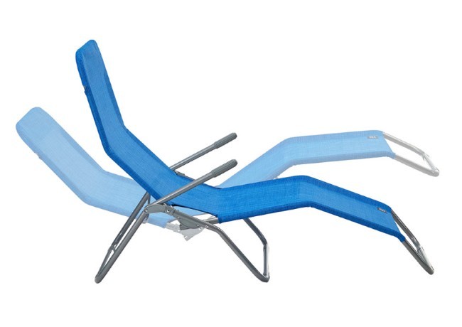 Шезлонг GoGarden Comfy 50317 синий меланж (71743) Шезлонг GoGarden Comfy 50317 синий меланж (71743)