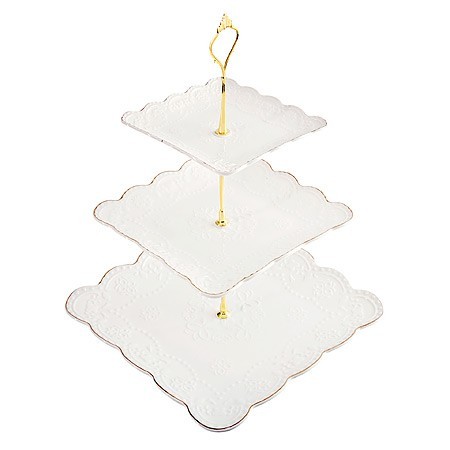 Конфетница 3х ярус ЭЛИС 15-20-26см LR (26514) Конфетница 3х ярус ЭЛИС 15-20-26см LR (26514)