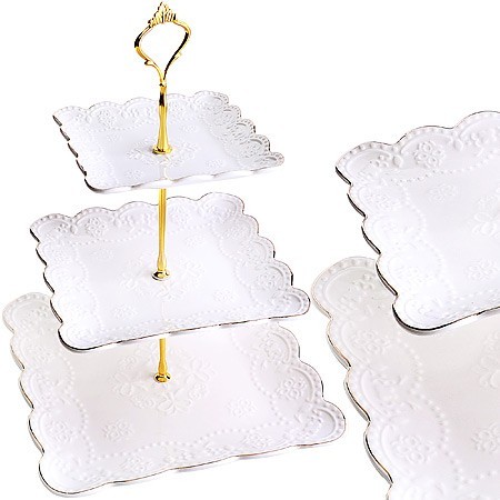 Конфетница 3х ярус ЭЛИС 15-20-26см LR (26514) Конфетница 3х ярус ЭЛИС 15-20-26см LR (26514)