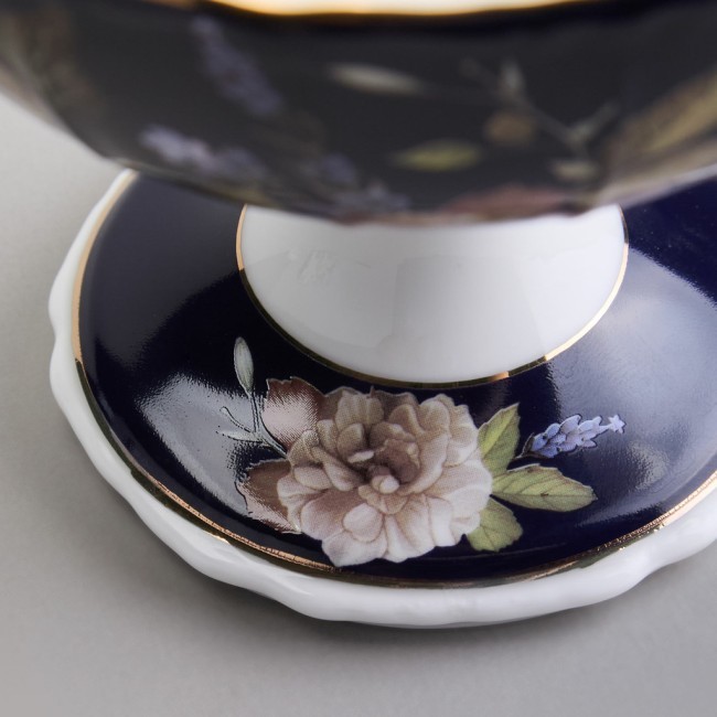 Ваза на ножке lefard "кобальт" 13*11 см Lefard (86-2491-1)