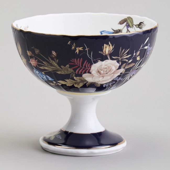 Ваза на ножке lefard "кобальт" 13*11 см Lefard (86-2491-1)