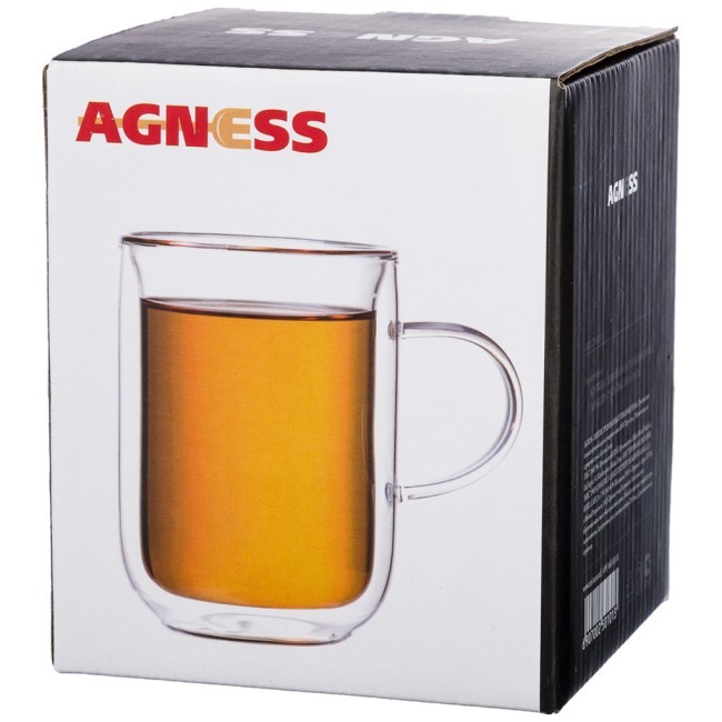 Кружка с двойными стенками "double-wall" 260 мл. диаметр=7,5 см. высота=10 см Agness (250-101) Кружка с двойными стенками "double-wall" 260 мл. диаметр=7,5 см. высота=10 см Agness (250-101)