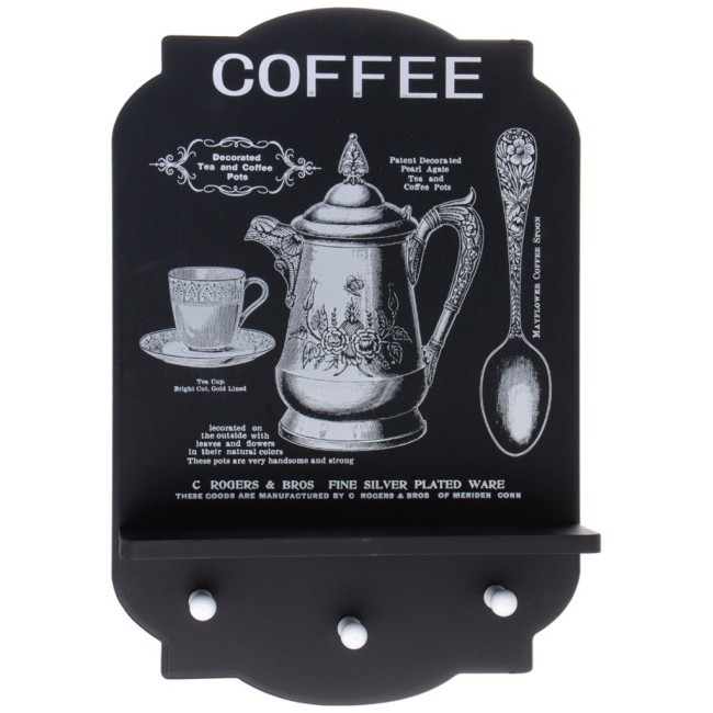 Вешалка для кухни с крючками 32,2*47,5*10 см Lefard (129-504)