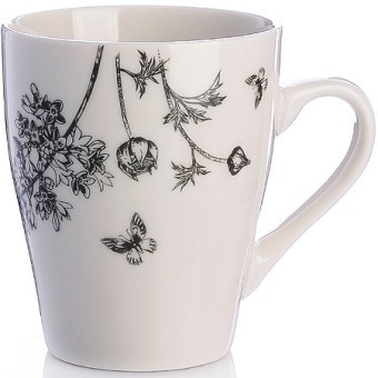 Кружка 340мл Цветы Василек Black LR (9-31227-2)