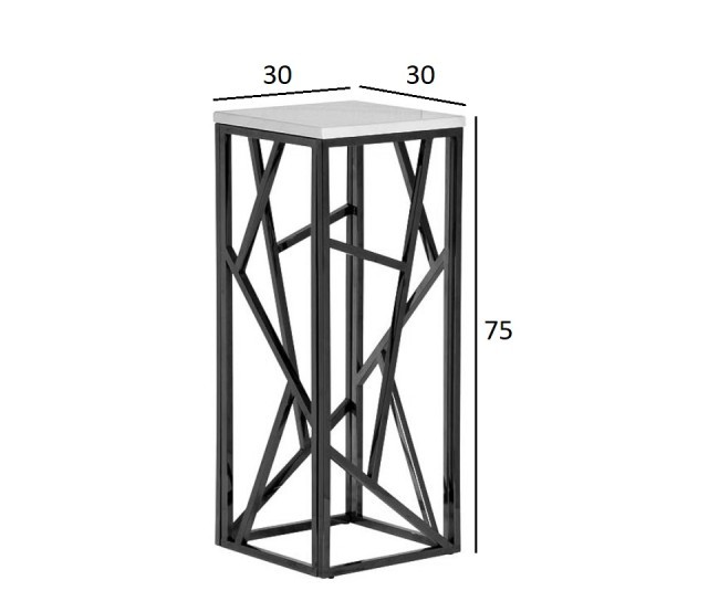 Стол журнальный высокий прозр.стекло/зол.30*30*75 (TT-00001731) Стол журнальный высокий прозр.стекло/зол.30*30*75 (TT-00001731)