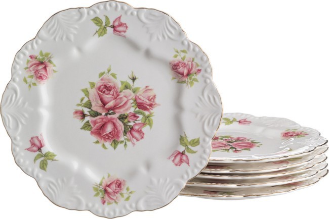 Набор тарелок из 6 шт. "жаклин" диаметр=21 см. Lefard (127-525)