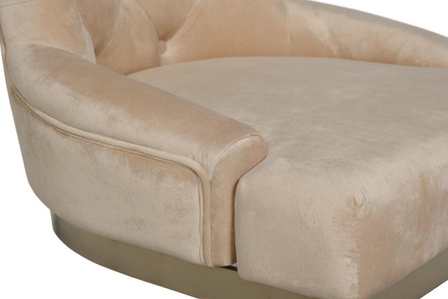 Стул велюр бежевый/матовое золото 65*61*93см (TT-00003612) Стул велюр бежевый/матовое золото 65*61*93см (TT-00003612)