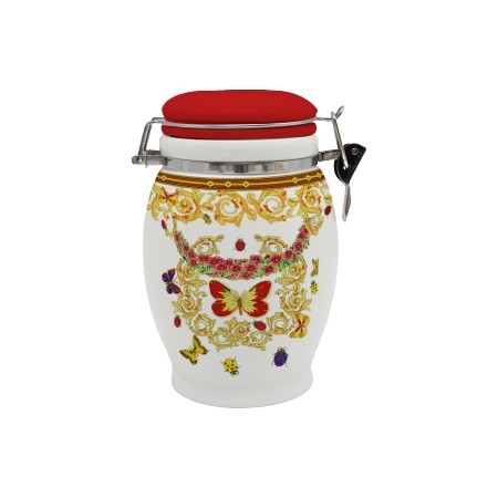 Банка для сыпучих продуктов 930мл Романтика доломит LR (30774)