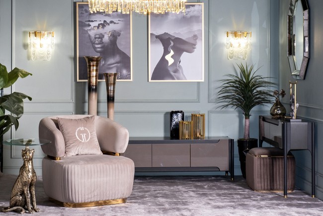 Холст "Mystique-1" 100х70 см, золотая поталь. (TT-00007470) Холст "Mystique-1" 100х70 см, золотая поталь. (TT-00007470)