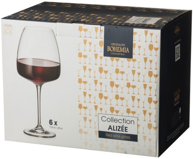 Набор бокалов для вина из 6 шт. "alizee/anser" 770 мл высота=25 см Crystal Bohemia (669-191) Набор бокалов для вина из 6 шт. "alizee/anser" 770 мл высота=25 см Crystal Bohemia (669-191)