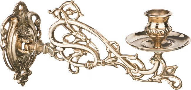 Подсвечник настенный "пламя" длина=23 см. STILARS (333-033)