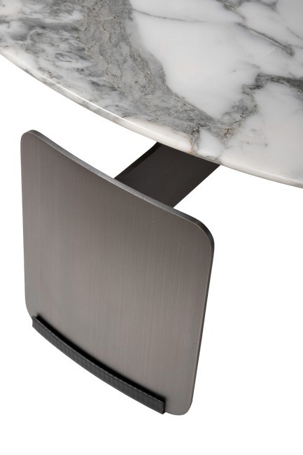 Стол журнальный, мрамор Arabescato Corchia d90*28см (TT-00013055)