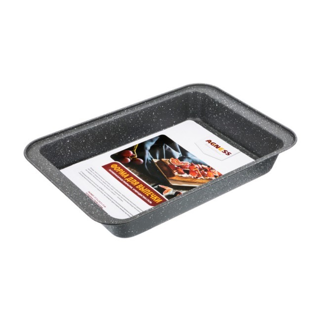 Форма для выпечки agness антипригарное покрытие 37,5*25,5*5 см, монблан Agness (904-017) Форма для выпечки agness антипригарное покрытие 37,5*25,5*5 см, монблан Agness (904-017)