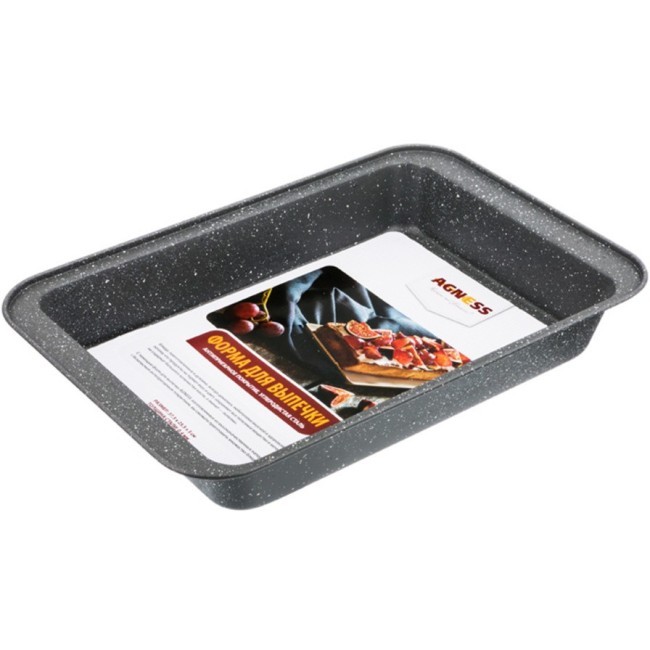 Форма для выпечки agness антипригарное покрытие 37,5*25,5*5 см, монблан Agness (904-017) Форма для выпечки agness антипригарное покрытие 37,5*25,5*5 см, монблан Agness (904-017)