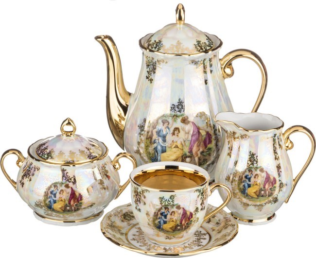 Кофейный сервиз на 6 персон 15 пр."мадонна" 1500/200350/450 мл. Elisabeth Bohemia Original (662-559) Кофейный сервиз на 6 персон 15 пр."мадонна" 1500/200350/450 мл. Elisabeth Bohemia Original (662-559)