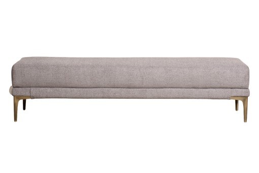 Банкетка Прима(Prima) 160 на метал опорах коричневая Natur-KOR 40*160*40см (TT-00017011)