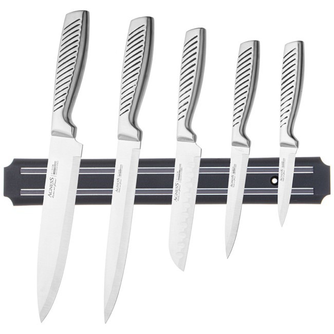 Набор ножей agness 6 пр.с магнитным держателем и ручкой из нерж.стали Agness (911-766) Набор ножей agness 6 пр.с магнитным держателем и ручкой из нерж.стали Agness (911-766)
