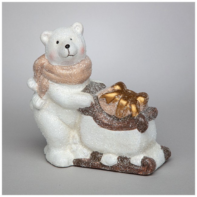 Фигурка "белый мишка" 13,5*6,5*13 см Lefard (248-172)