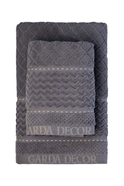 Полотенце Наполи серое 70*140 (TT-00008670)