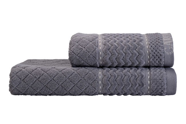 Полотенце Наполи серое 70*140 (TT-00008670)