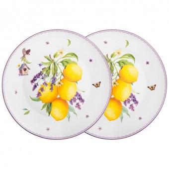 Набор тарелок закусочных lefard "прованс лимоны" 2 шт. 20,5 см Lefard (104-871)