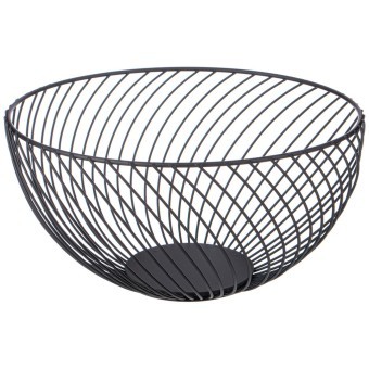 Корзина для фруктов черная 25,5*25,5*13 см Agness (917-118) Корзина для фруктов черная 25,5*25,5*13 см Agness (917-118)