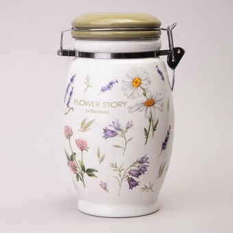 Банка agness "flower story" 11,5*20 см 1100 мл Agness (358-2180)
