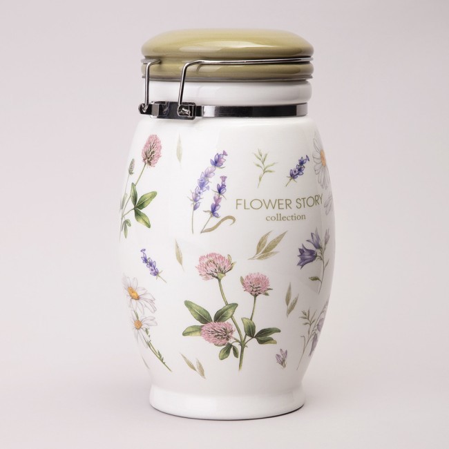 Банка agness "flower story" 11,5*20 см 1100 мл Agness (358-2180)