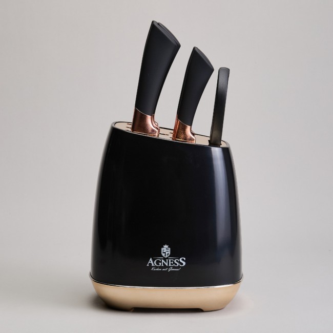 Набор ножей agness на пластиковой подставке, 7 предметов Agness (911-784) Набор ножей agness на пластиковой подставке, 7 предметов Agness (911-784)