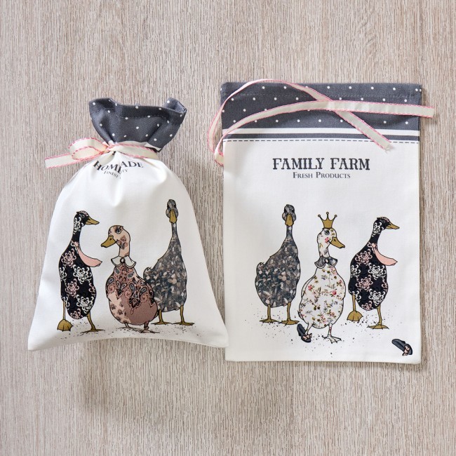 Набор мешочков из 2-х шт "family farm" 20х29см,100% хлопок,графит,твил,пропитка Lefard (850-747-91) Набор мешочков из 2-х шт "family farm" 20х29см,100% хлопок,графит,твил,пропитка Lefard (850-747-91)