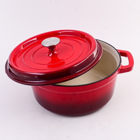 Кастрюля чугун 3,6 л эмаль/покрытие красная Mayer&Boch (40630)