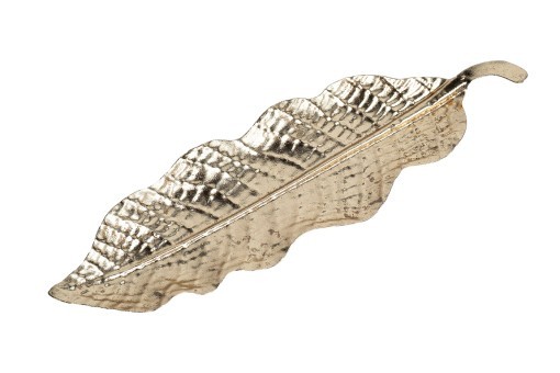 Тарелка декор. "Перо" цвет золото 27,3*8,3*2,5см (TT-00011818)