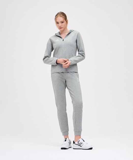 Худи на молнии женское JOGEL ESSENTIAL Athlete Hooded FZ Jacket W, серый (2111635)