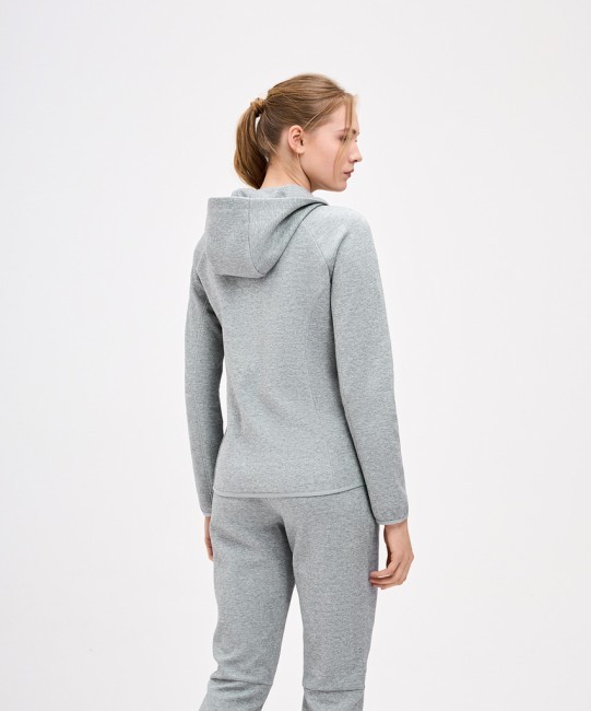 Худи на молнии женское JOGEL ESSENTIAL Athlete Hooded FZ Jacket W, серый (2111634)