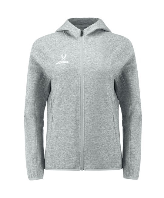 Худи на молнии женское JOGEL ESSENTIAL Athlete Hooded FZ Jacket W, серый (2111634)