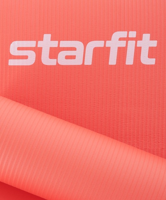 Коврик для йоги и фитнеса STARFIT FM-301, NBR, 183x61x1,5 см, коралловый (1007338)