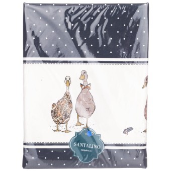 Скатерть "family farm" 140х180см ,синий, 100% хлопок,твил с пропиткой Lefard (850-742-2)