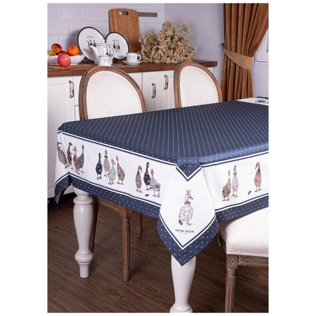 Скатерть "family farm" 140х180см ,синий, 100% хлопок,твил с пропиткой Lefard (850-742-2) Скатерть "family farm" 140х180см ,синий, 100% хлопок,твил с пропиткой Lefard (850-742-2)