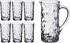 Набор для сока 7 пред. "лаурус" графин 1200 мл. + 6 стаканов 250 мл. высота=23/12 см. RCR (305-089)