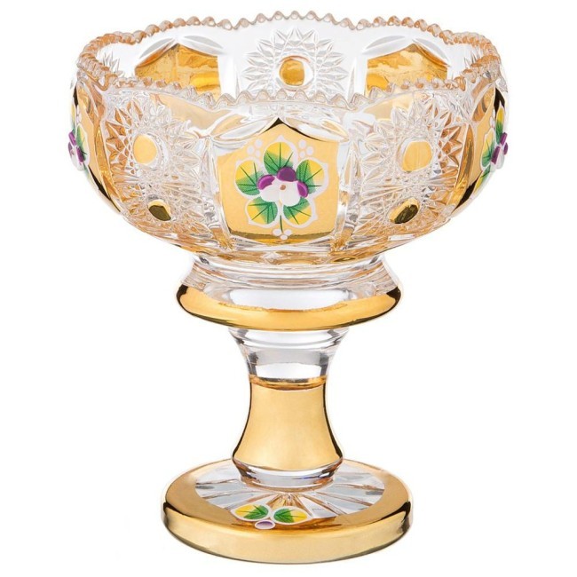 Конфетница "голден" диаметр=12,5 см. высота=14 см. Lefard (195-144)