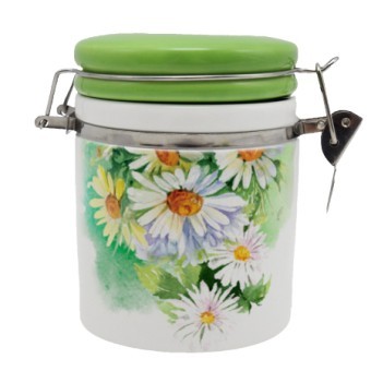 Банка для сыпучих 500мл Ромашки дол/металл LR (30756) Банка для сыпучих 500мл Ромашки дол/металл LR (30756)