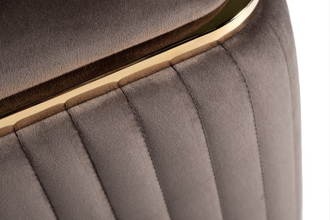 Пуф Glarus, велюр коричневый 45*45*45 см (TT-00009827)